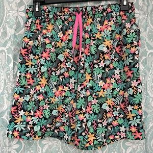 Men's Chubbies Classic Swim Trunks Boomerangs Small Black Floral